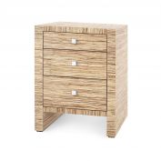 Morgan 3-Drawer Side Table, Papyrus