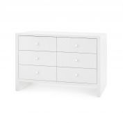 Morgan Extra Large 6-Drawer, White