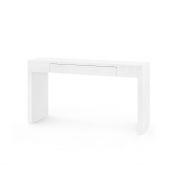 Morgan Large Console Table, Chiffon White