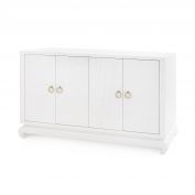 Meredith 4-Door Cabinet, Chiffon White