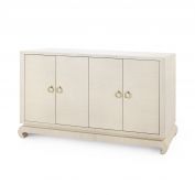 Meredith 4-Door Cabinet, Canvas Cream