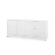 Meredith Extra Large 4-Door Cabinet, Chiffon White