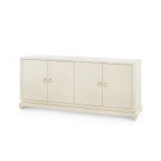 Meredith Extra Large 4-Door Cabinet, Canvas Cream