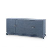 Meredith Extra Large 4-Door Cabinet, Navy Blue