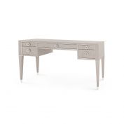 Morris Desk, Taupe Gray and Nickel