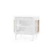 Nadia 1-Drawer Side Table, White