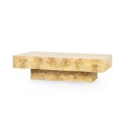 Norma Large Rectangular Coffee Table, Burl