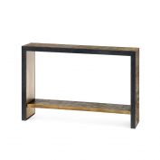 Odeon Console, Antique Brass and Dark Bronze