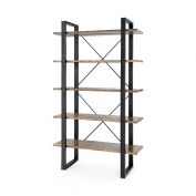 Odeon Etagere, Antique Brass and Dark Bronze