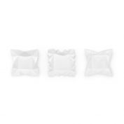 Origami Set of 3 Catch All, Blance de Chine