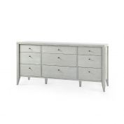 Paola Extra Large 9-Drawer, Soft Gray