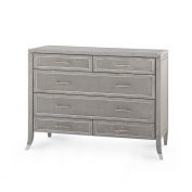 Paulina Large 6-Drawer, Soft Gray