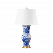 Pavillion Lamp, Blue and White