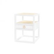 Polo 1-Drawer Side Table, Vanilla