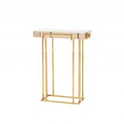 Prism Side Table, Gold Leaf