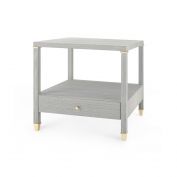 Pascal 1-Drawer Side Table, Slate Blue Shimmer