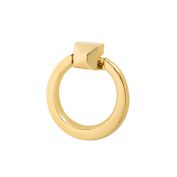 Benedict Ring Pull, Polished Brass