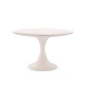 Rope Dining Table, Whitewashed Cotton White