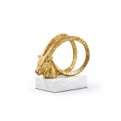 Spiral_Horn Statue, Gold Leaf