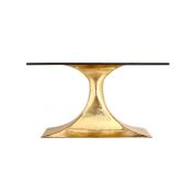 Stockholm Small Oval Table Base, Brass
