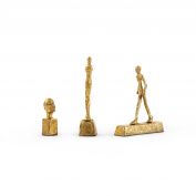 Three Forms Set of 3 Statues, Gold Leaf