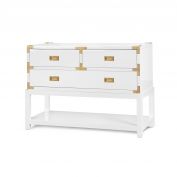 Tansu Console Table, Gloss White