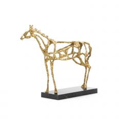 Arabian Horse Statue, Gold