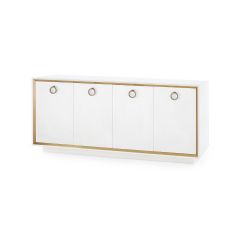 Ansel 4-Door Cabinet, White