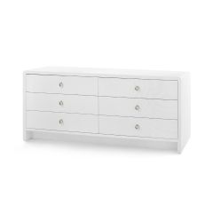 Bryant Linen Extra Wide Large 6-Drawer, White Linen