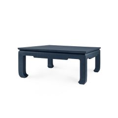 Bethany Large Square Coffee Table, Storm Blue