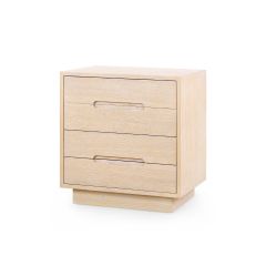Cora 4-Drawer End Table, Sand