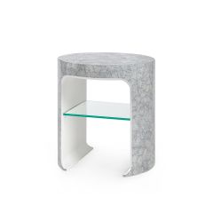 Carrel Side Table, Gray