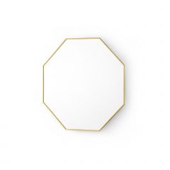 Eaves Small Mirror, Polished Brass