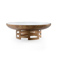 Ella Coffee Table, Antique Brass