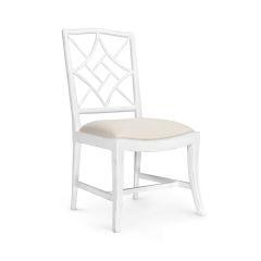 Evelyn Side Chair, Distressed Eggshell White