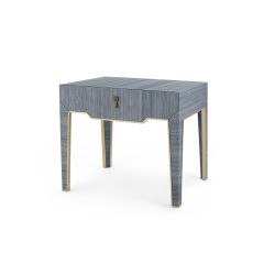Madeline 1-Drawer Side Table, Navy Blue
