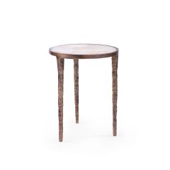 Nora Side Table, Antique Brass