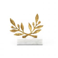 Olive Statue, Gold Leaf