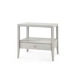 Paola 1-Drawer Side Table, Gray