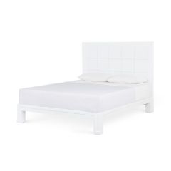 Patricia Queen Headboard With Bed Frame, Vanilla, Sand