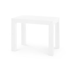 Parsons Side Table, White