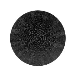 Stockholm 52" Dining Table Top, Black Cerused