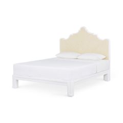 Victoria King Headboard With Bed Frame, Natural Twill, Vanilla